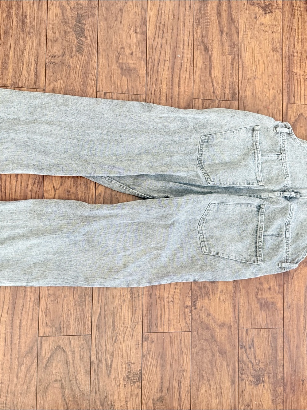 We The Free Ziggy Light Gray Denim Overalls Fall Winter Capsule Free People | S - Picture 7 of 7